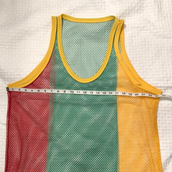 Rasta Jamaica Caribbean Mesh Tank Top Cover XXL - Picture 4 of 6